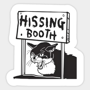 hissing booth Sticker